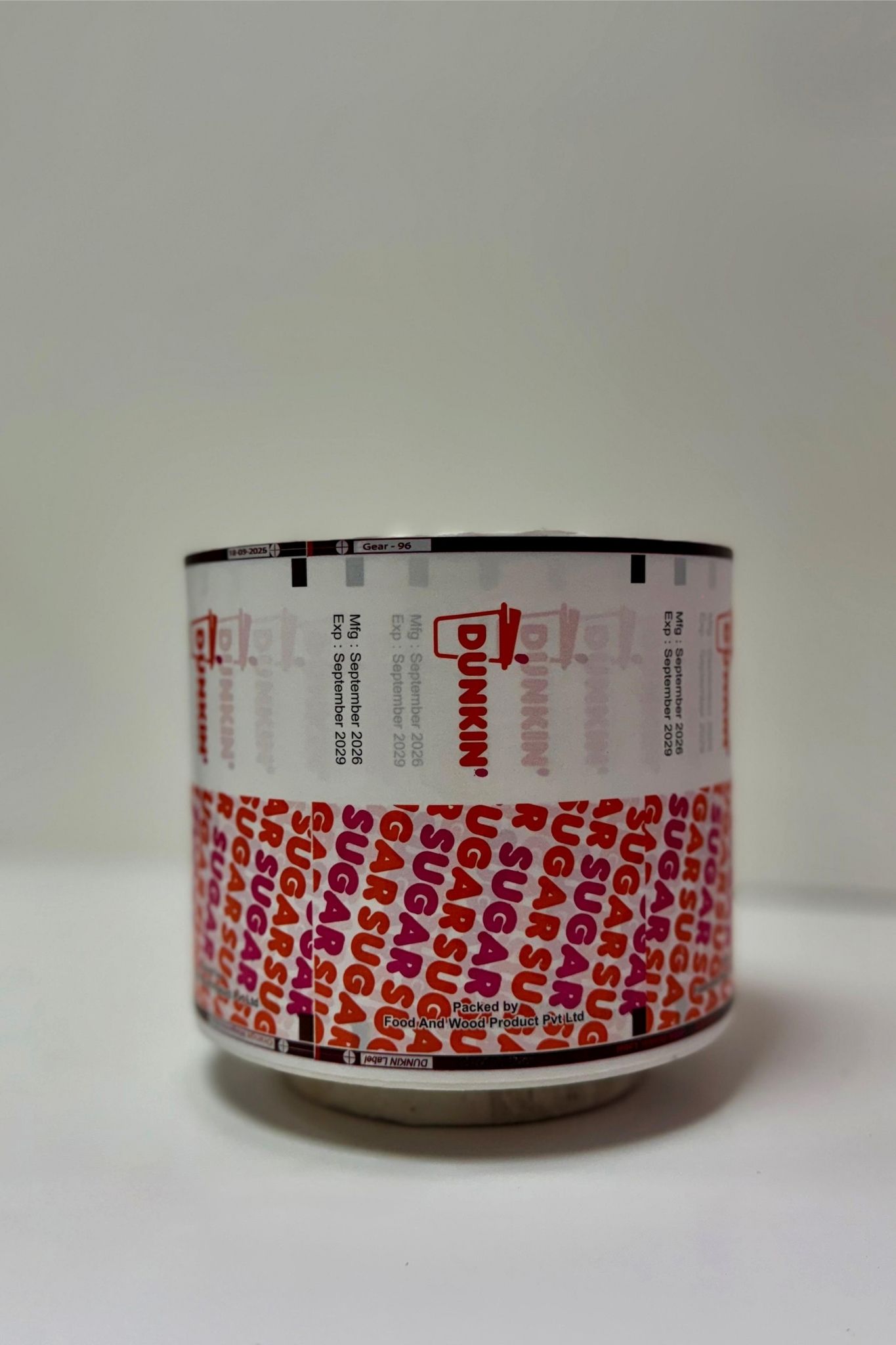 Dunkin sugar sachet film roll