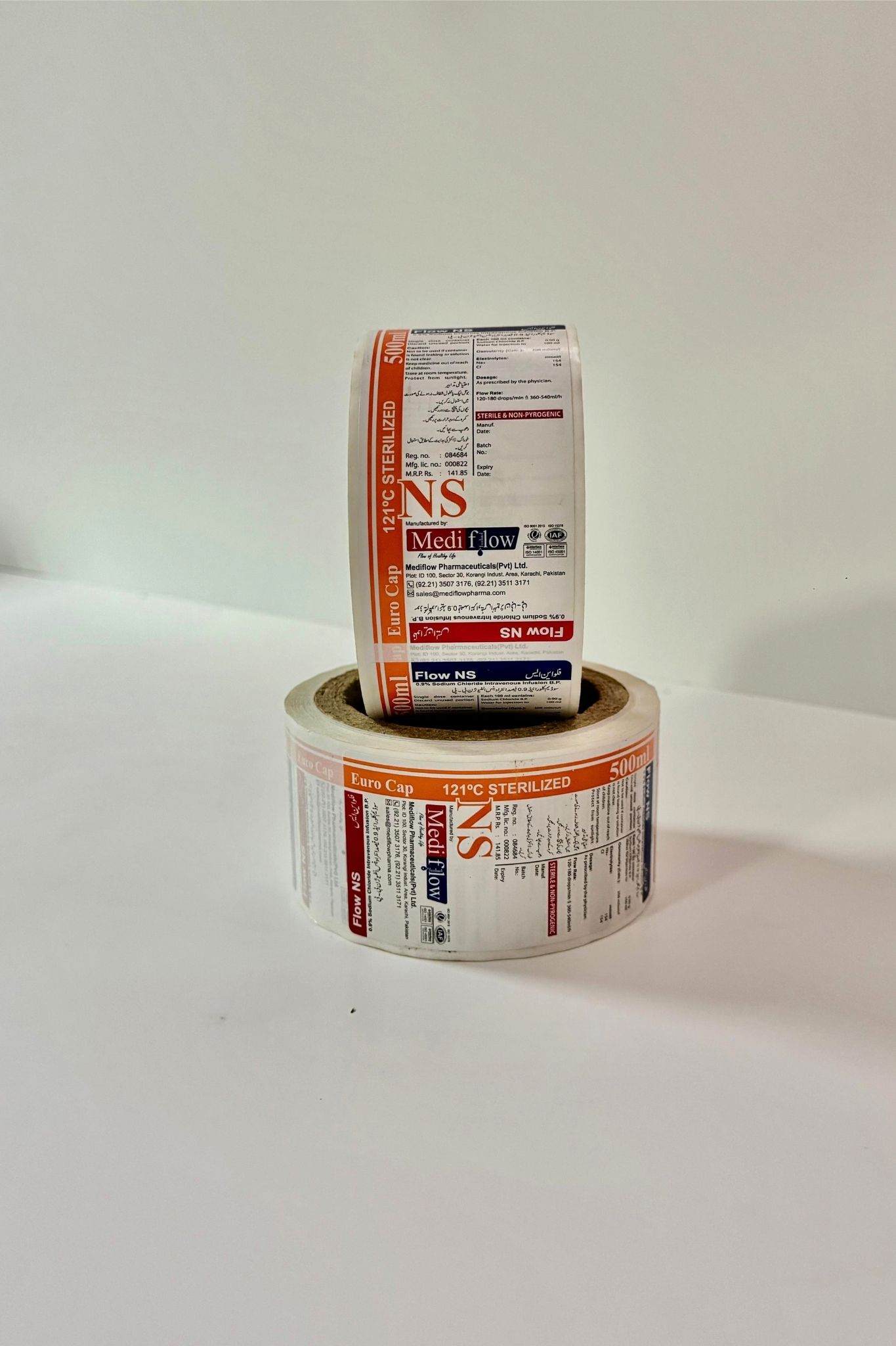 Medi Flow NS IV label roll