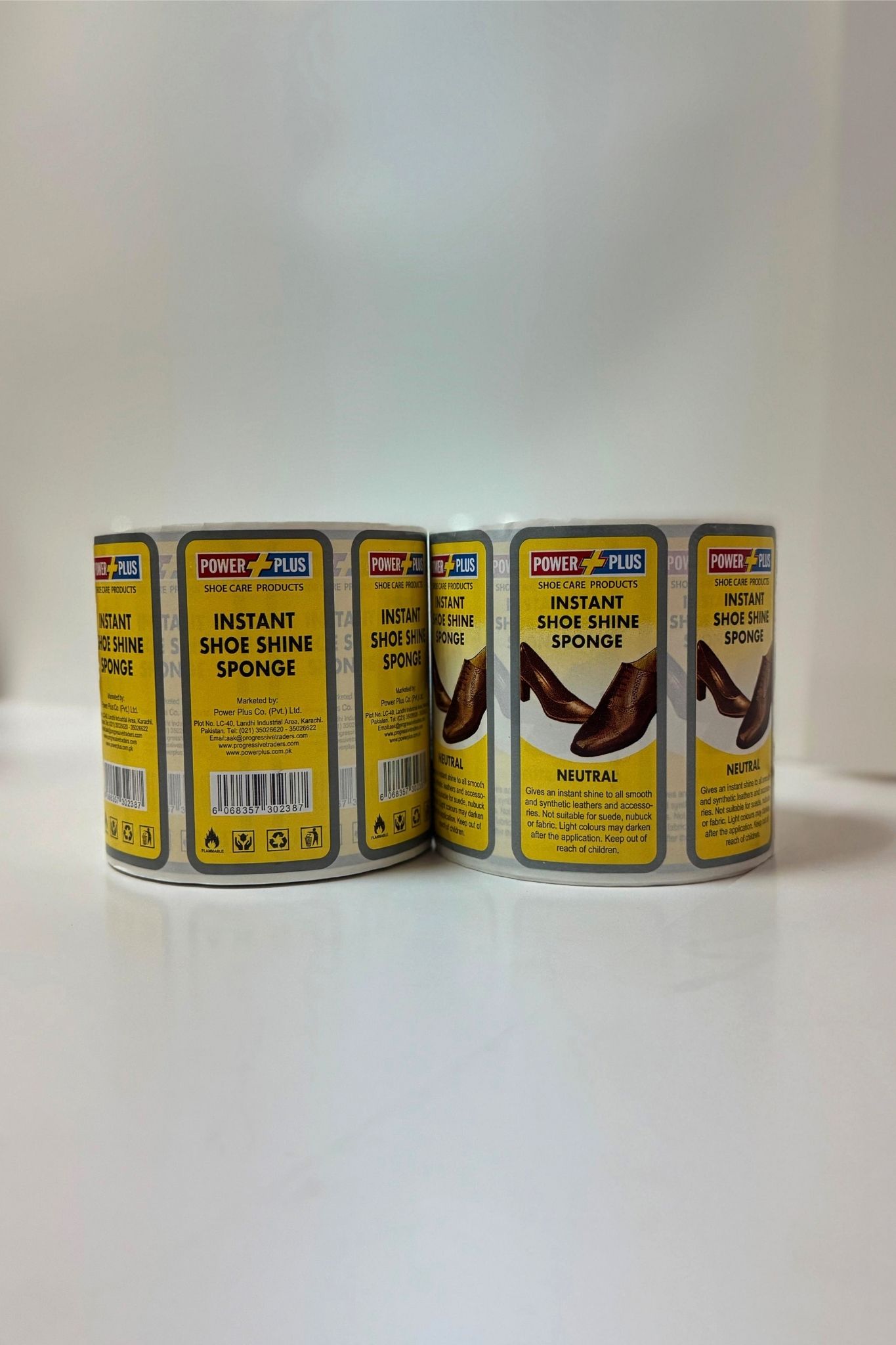 Power Plus shoe shine neutral label roll