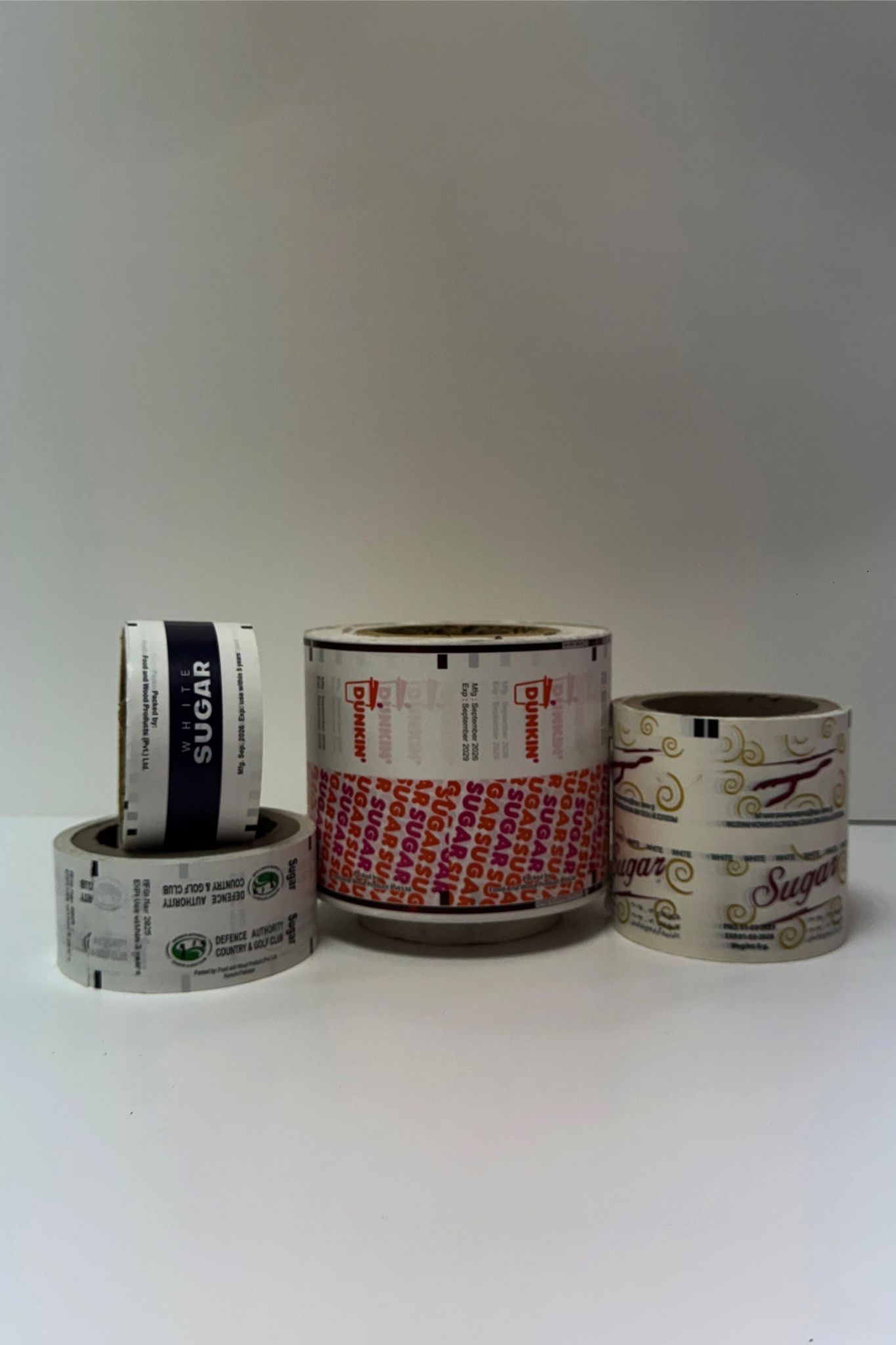 Sugar printed tape rolls