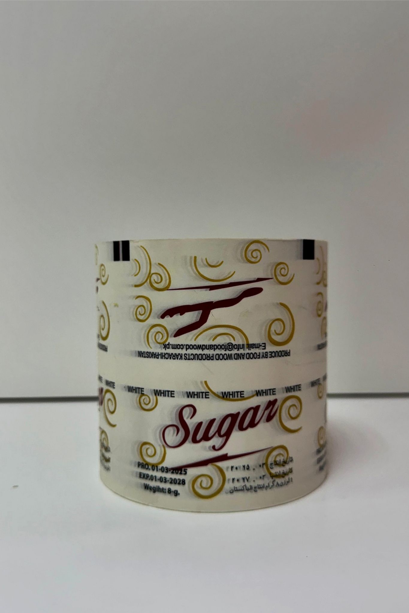 Sugar printed tape roll
