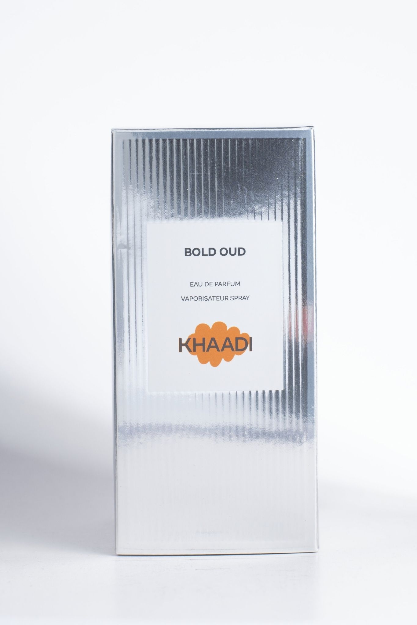 Khaadi Bold Oud silver foil box