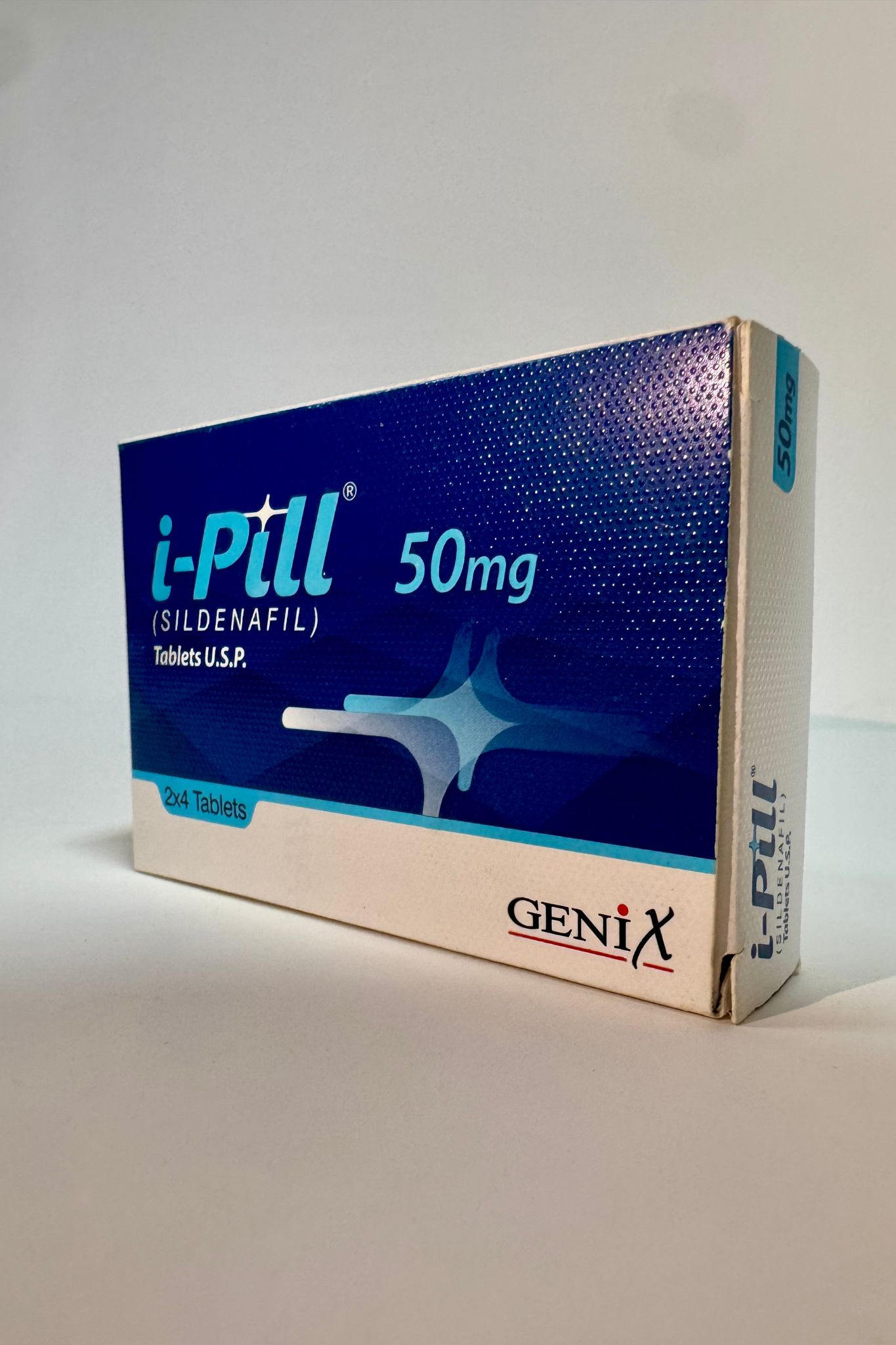 i-Pill 50mg Sildenafil tablets carton, Genix