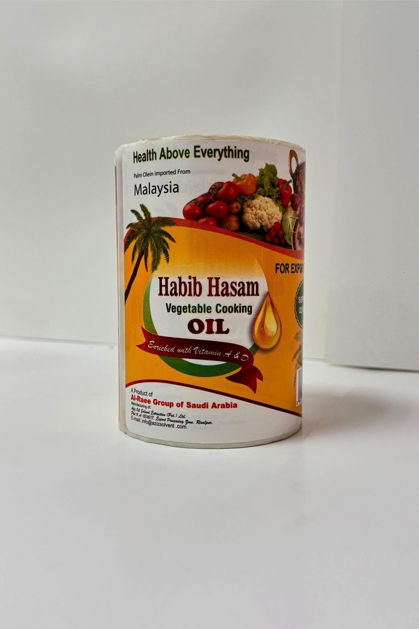Habib Hasam cooking oil label roll